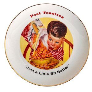 Kraft Food Post Cereal Post Toasties Collector Plate 2000 2001 United Way VTG